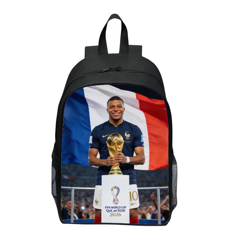 Backpack with Striking Sports Motif Bowlift