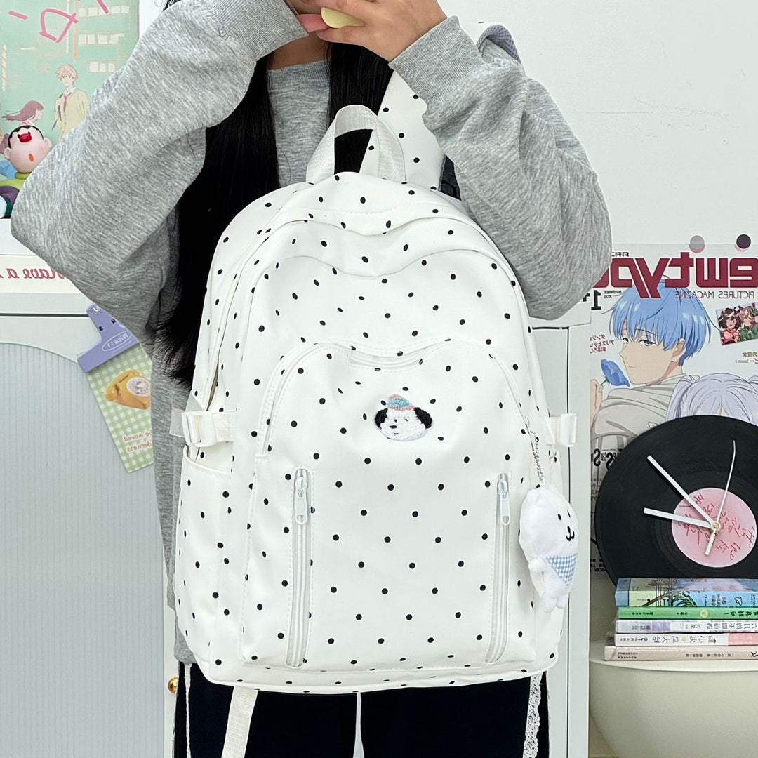 Cute Polka Dot Backpack Bowlift