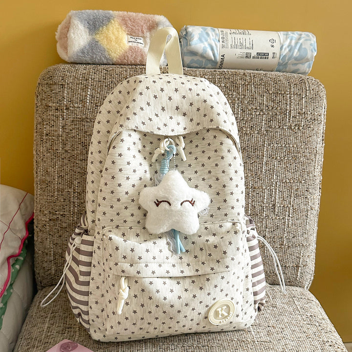 Cute Star-Patterned Backpack Bowlift