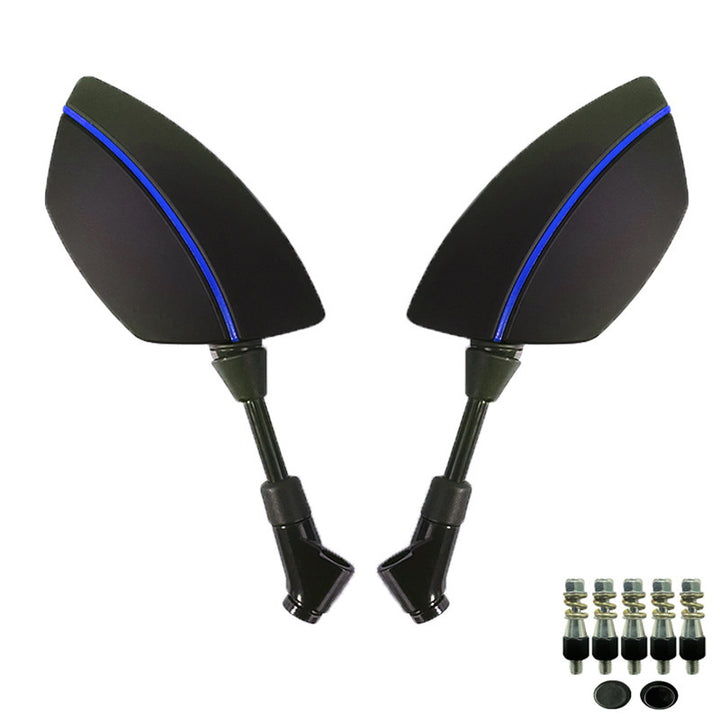 Motorcycle Mirror Set with Aerodynamic Design and High Stability Bowlift