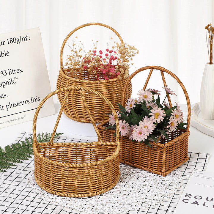 Stylish Decorative Woven Basket Bowlift