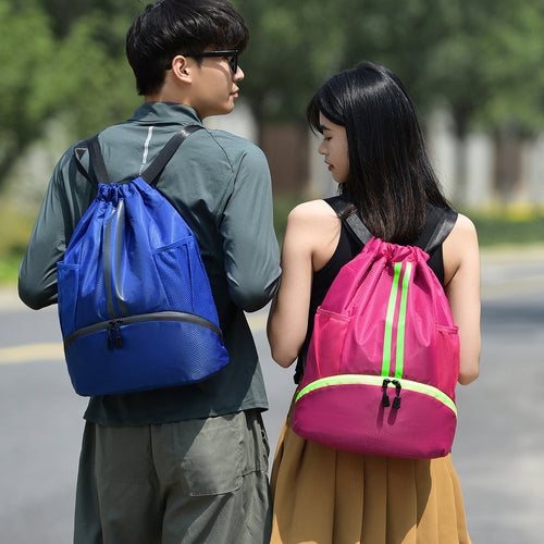 Lightweight Drawstring Sports Backpack Bowlift