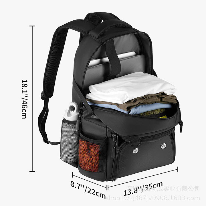 Multi-Compartment Sports Gear Backpack Bowlift