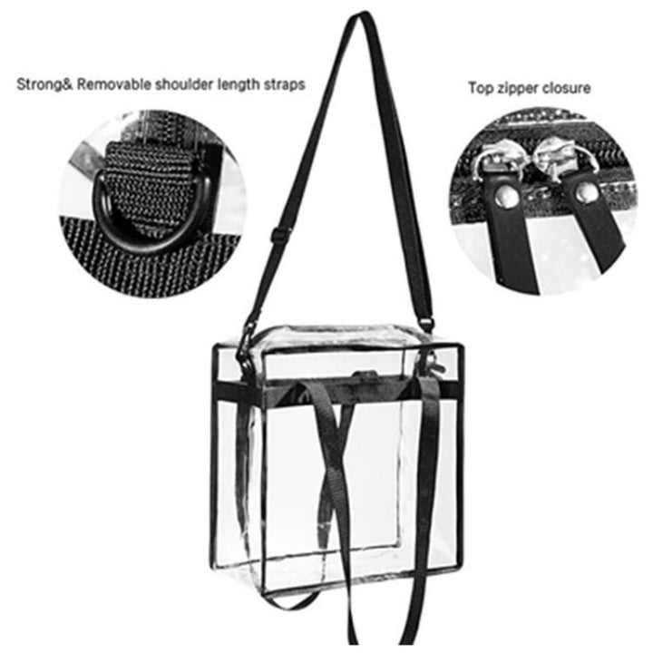 Transparent tote bag with multiple interior compartments Bowlift
