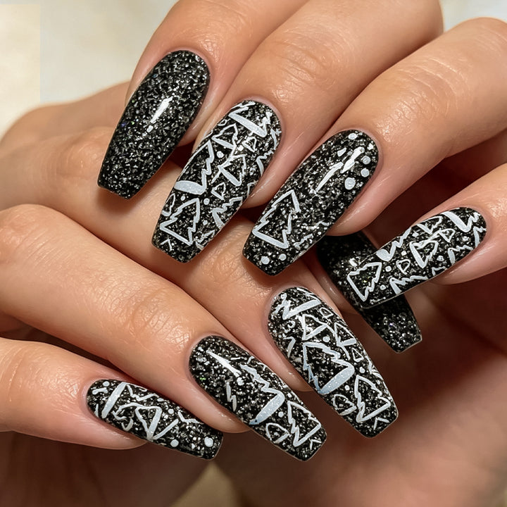 Artistic Glossy Press-On Nails Bowlift