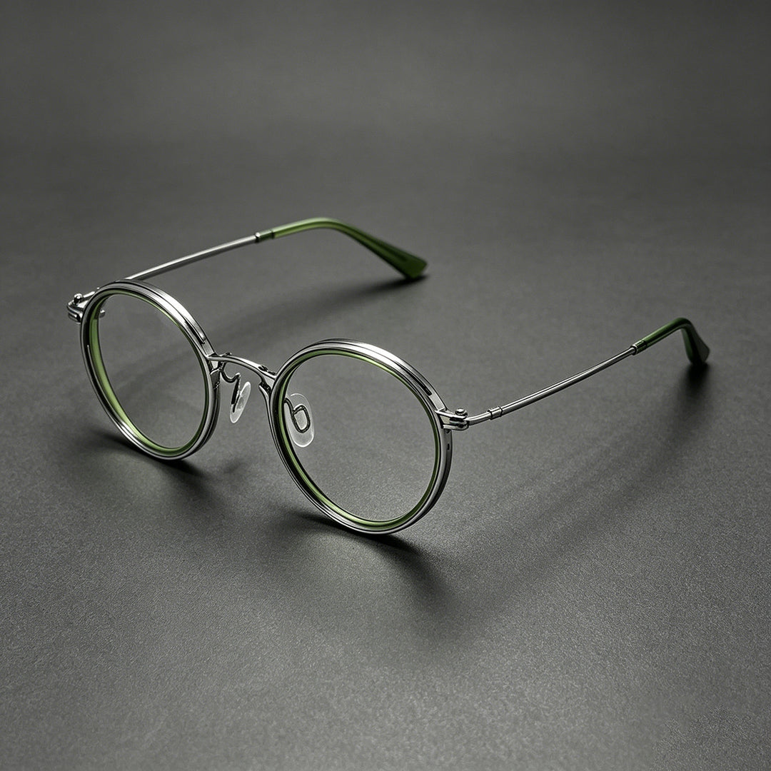 Fashionable Round Frame Glasses Bowlift