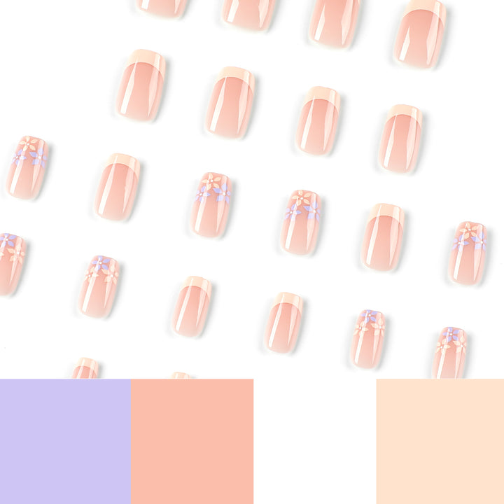 Artful Nail Art with Floral Accents Bowlift