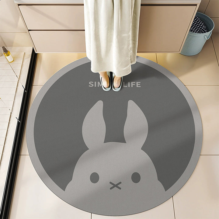 Round Decorative Bath Mat Bowlift