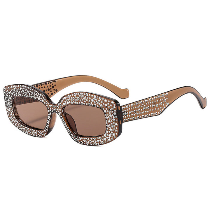 Women striking sunglasses with glamorous rhinestones Bowlift