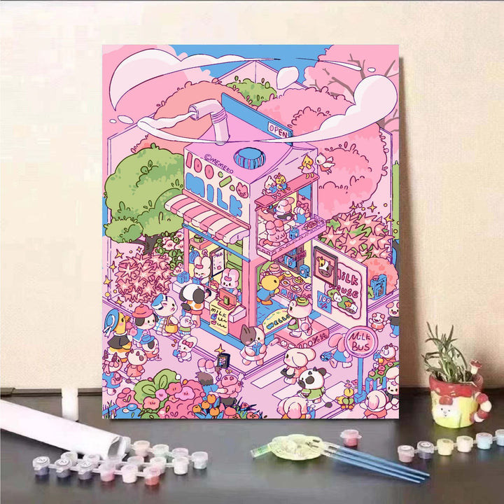 Scenic Landscape Paint by Numbers Kit Bowlift
