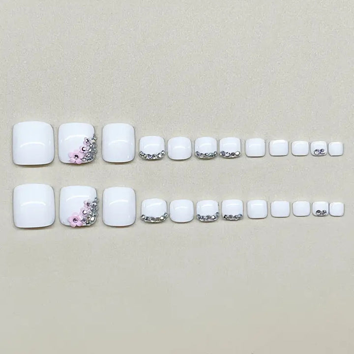 Decorative Rhinestone Pedicure Bowlift
