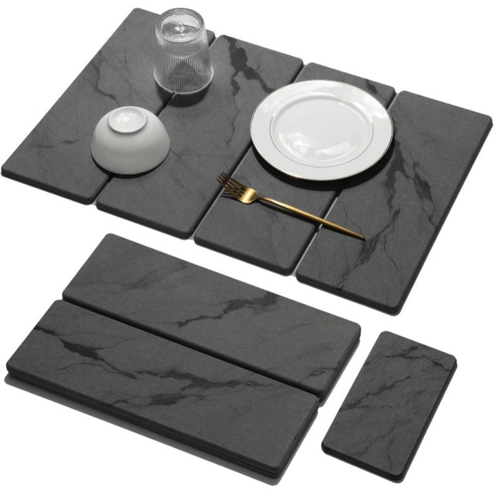 Elegant Marble Print Table Mat