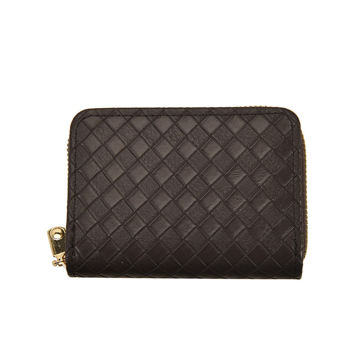 Textured Zip-Up Card Holder