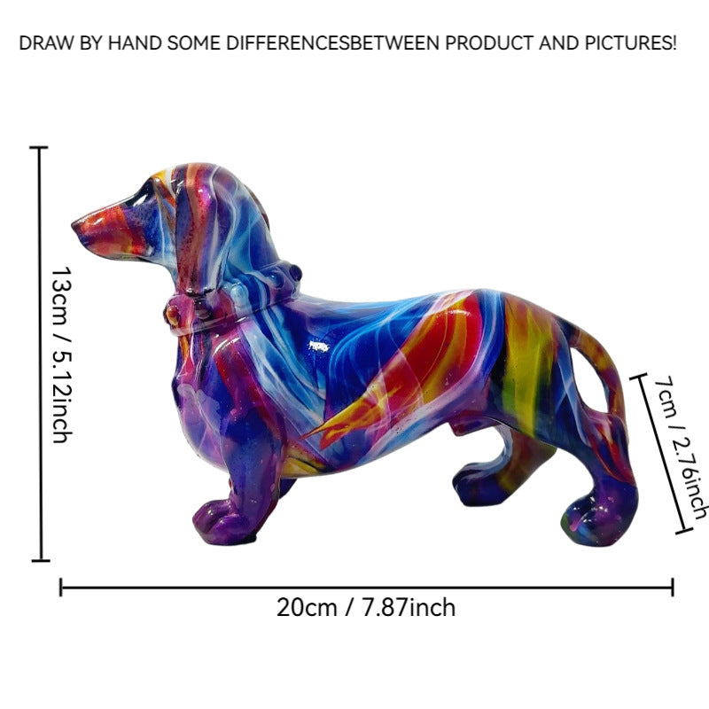 Creative decoration figure of a dachshund Bowlift