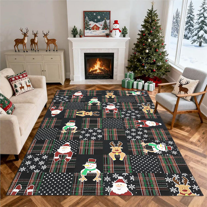 Christmas-Themed Decorative Area Rug Bowlift