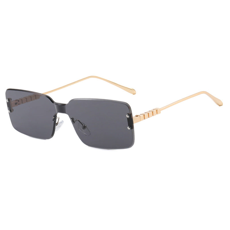 Women's modern rectangular sunglasses with stylish metal frame Bowlift