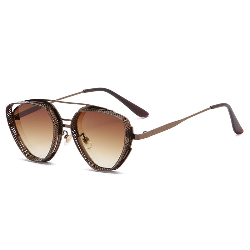 Ladies extravagant sunglasses in modern polygon design Bowlift