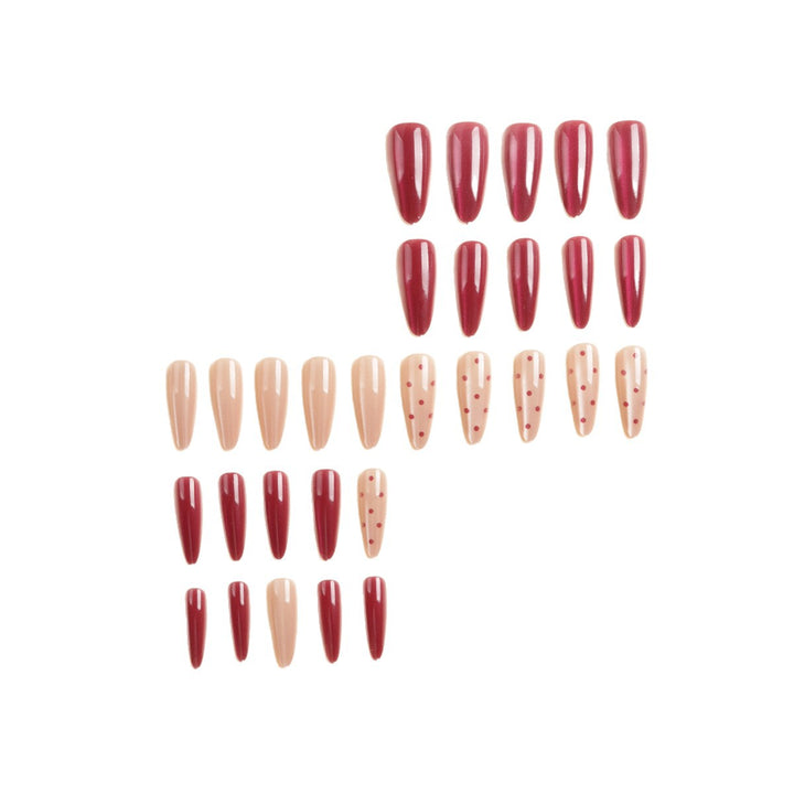 Premium Decorative Stiletto Press-On Nail Set Bowlift