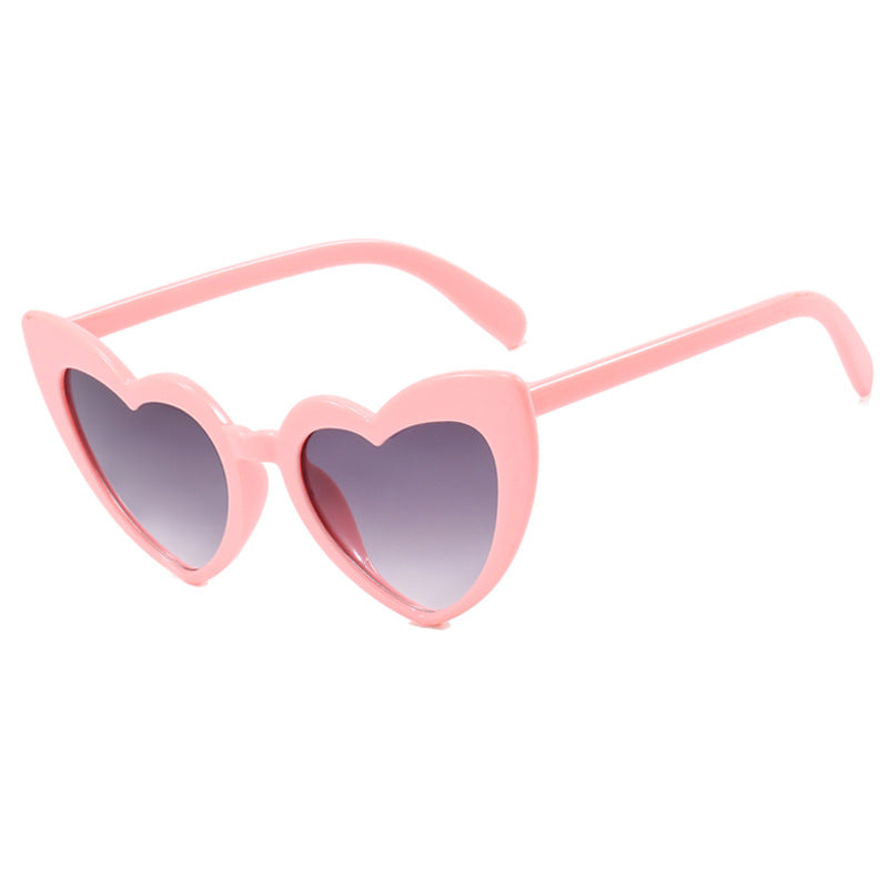 Women's Heart-Shaped Sunglasses with Polarized Lenses and High-Quality Plastic Frame Bowlift