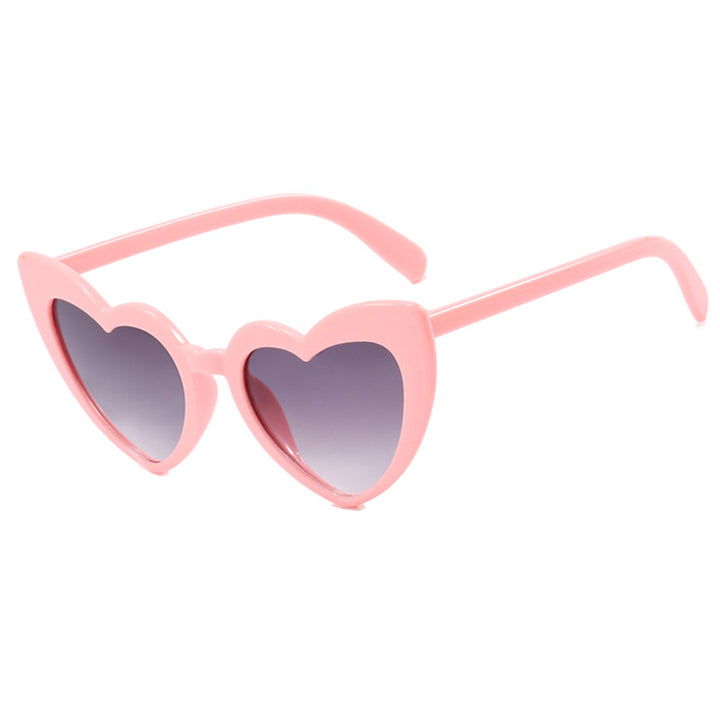 Women's Heart-Shaped Sunglasses with Polarized Lenses and High-Quality Plastic Frame Bowlift