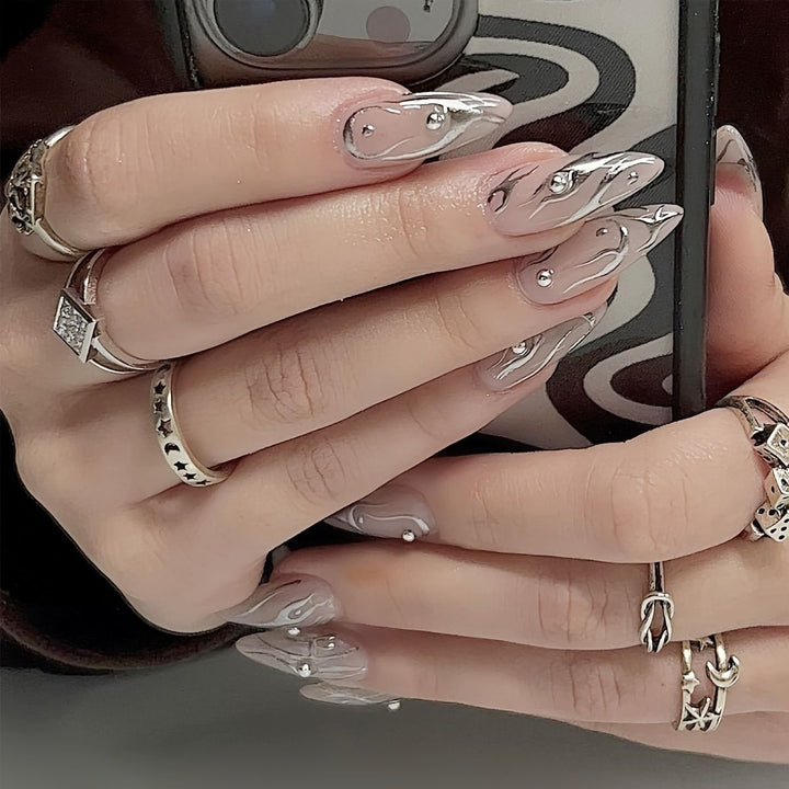 Artistic nail designs with glitter accents Bowlift