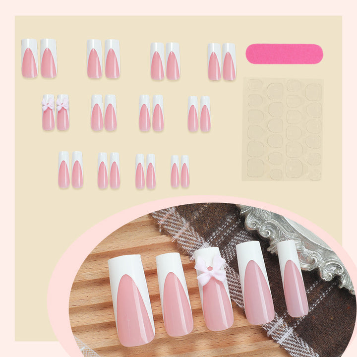 Charming Decorative Press-On Nail Set Bowlift
