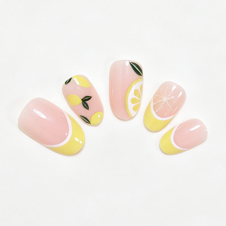 Citrus-Inspired Nail Art Design Bowlift
