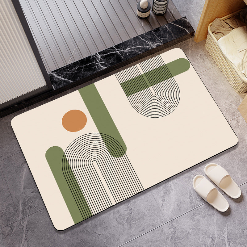 Abstract Art-Themed Indoor Area Mat