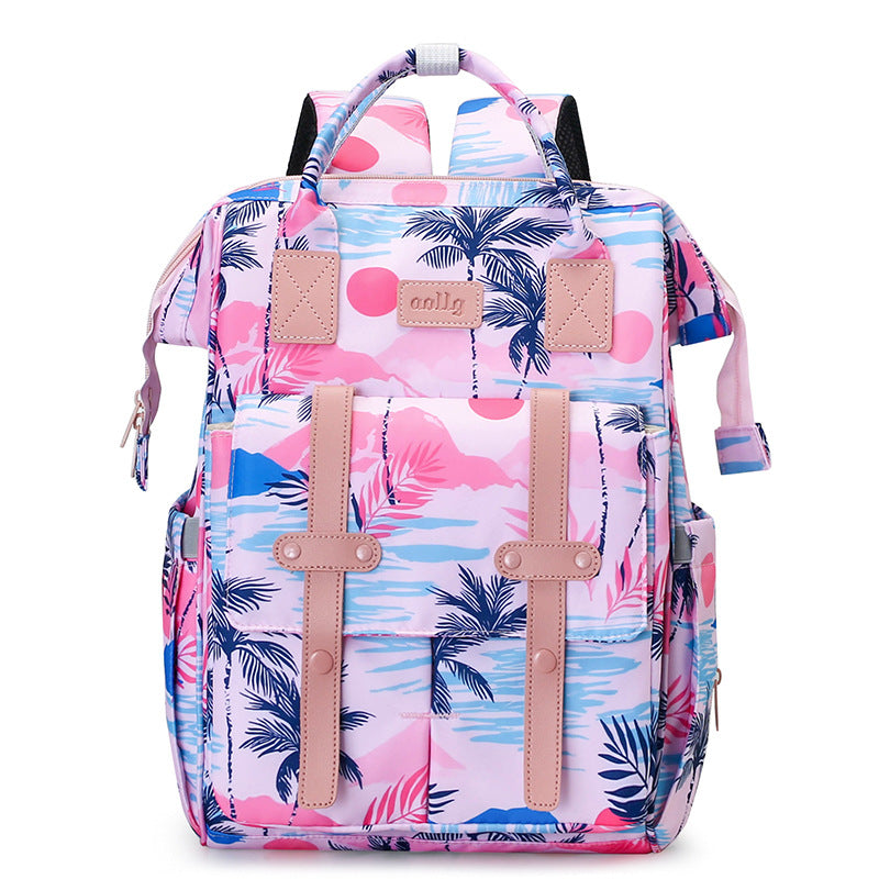 Versatile Character-Themed Baby Care Backpack Bowlift