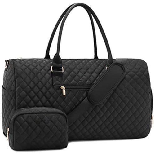 Quilted Weekender Duffle Bag Bowlift