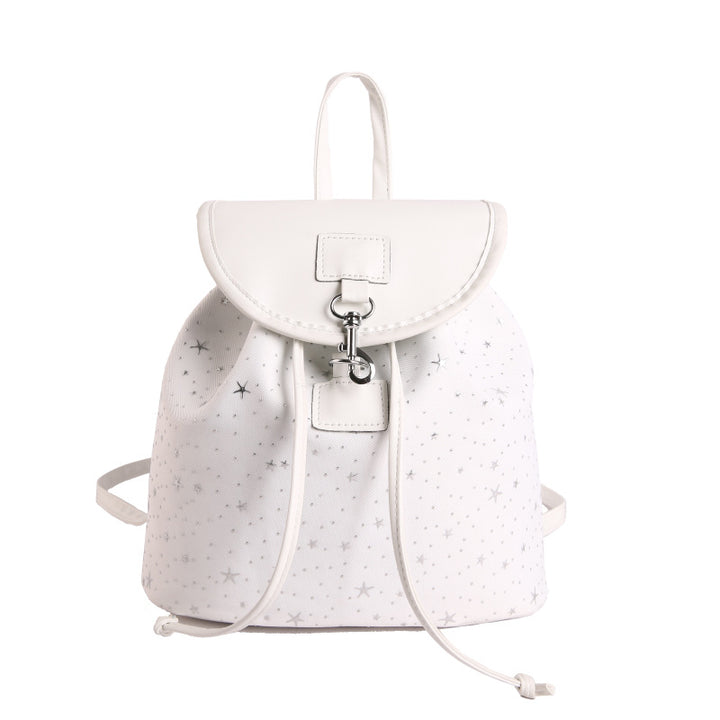WoStar-Patterned Drawstring Backpack Bowlift