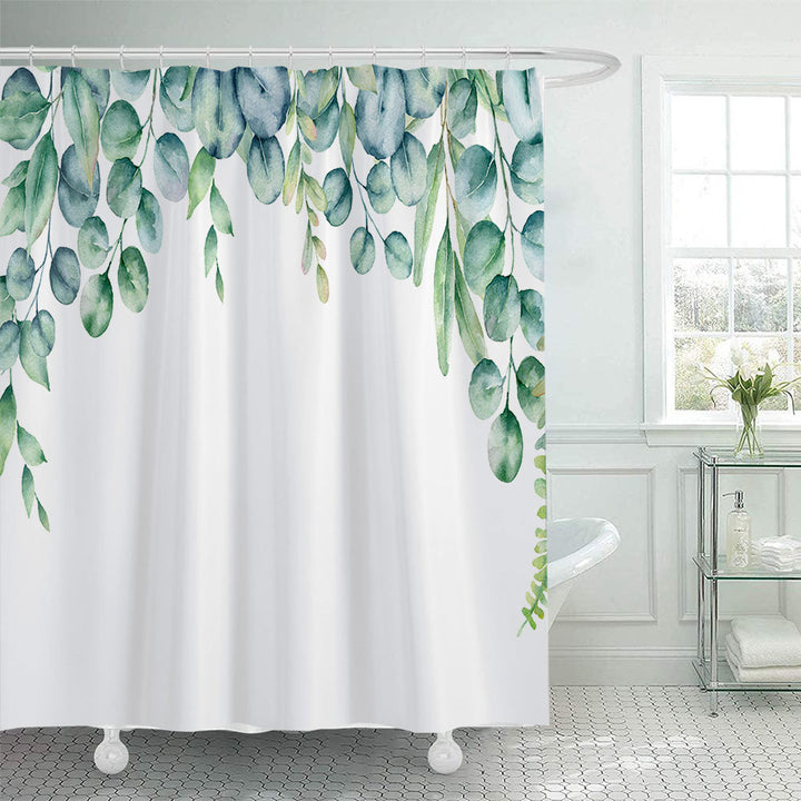 Leafy Botanical Shower Curtain Bowlift