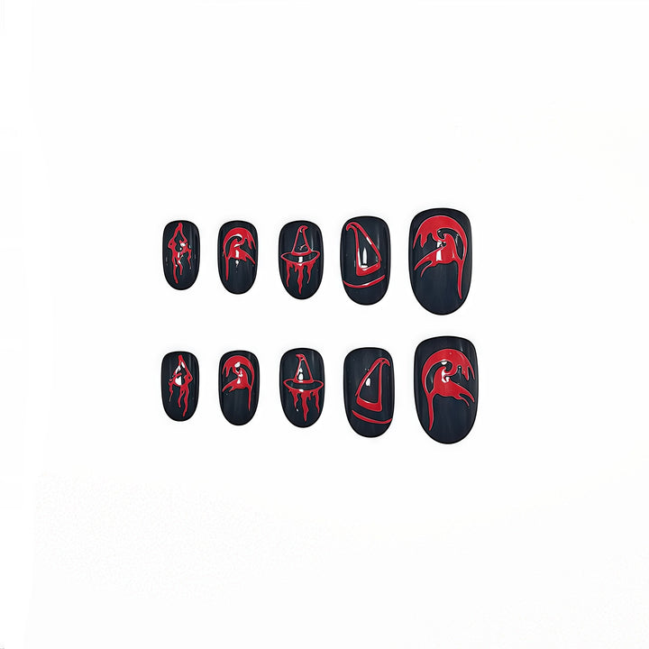 Creative Halloween-themed art nails Bowlift
