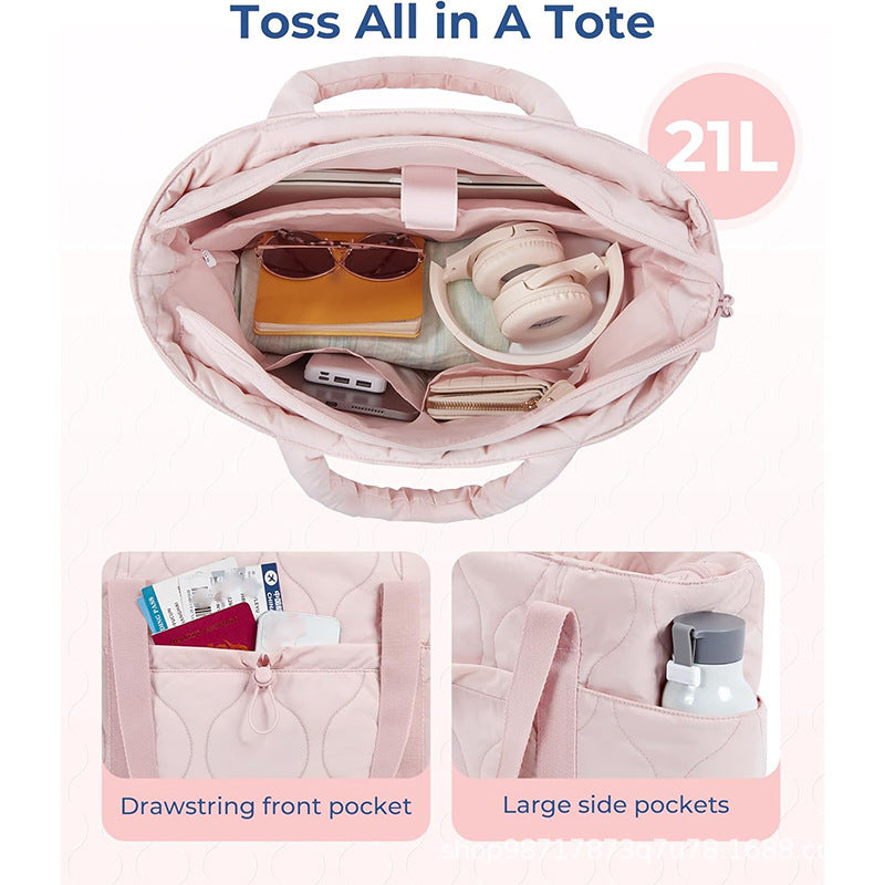 Padded tote bag with practical outer pockets Bowlift