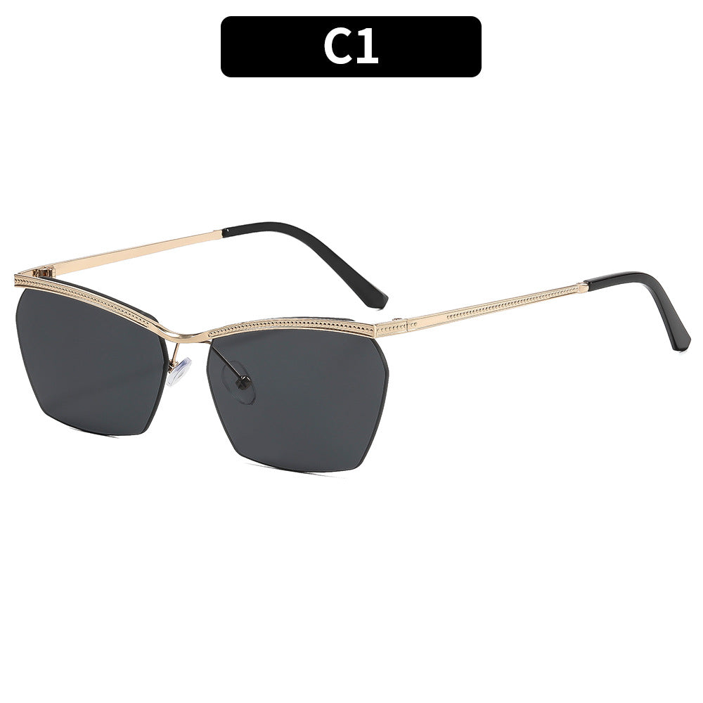 Women's Fashion Sunglasses with Delicate Frame and Gentle Gradient Bowlift