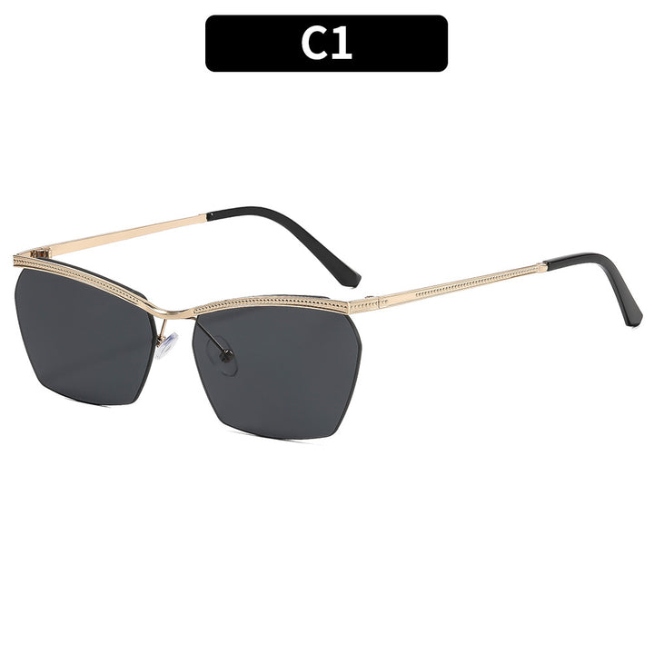 Women's Fashion Sunglasses with Delicate Frame and Gentle Gradient Bowlift
