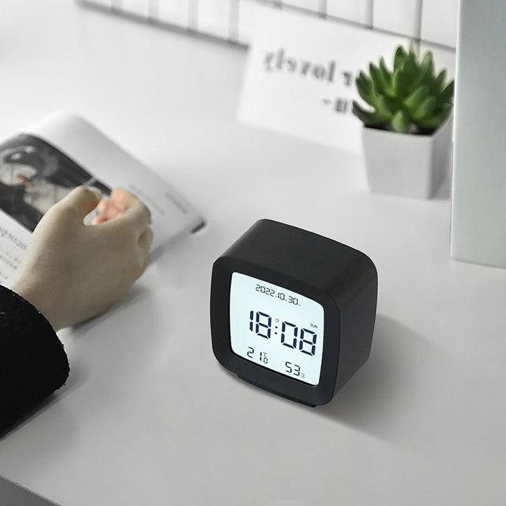 Digital Thermo-Hygrometer Clock Bowlift