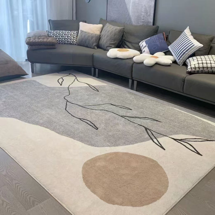 Abstract Pattern Plush Area Rug