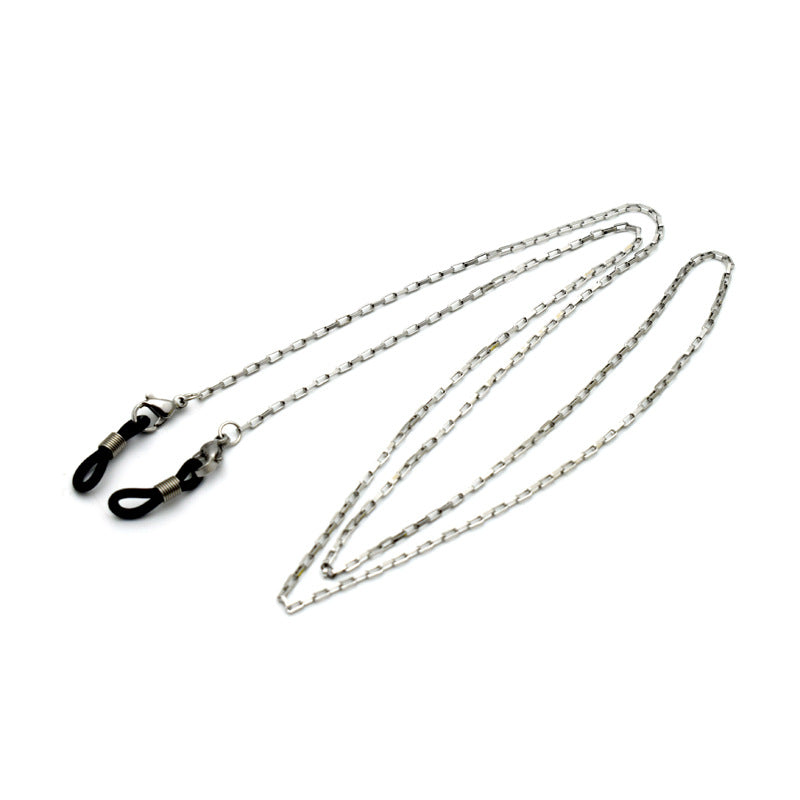 Sleek Silver Chain Eyewear Holder Bowlift