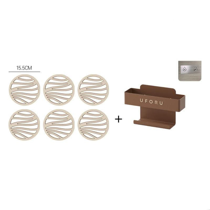 BowLift | Heat-Resistant Silicone Trivet Coasters – Set of 6