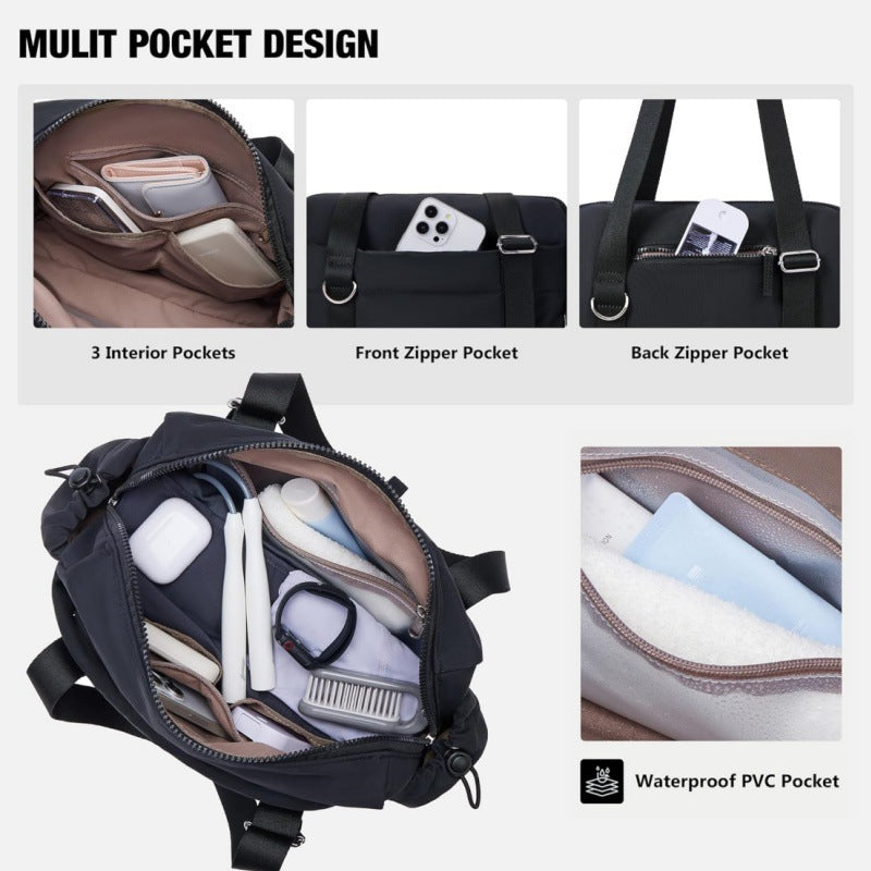 Multifunctional Shoulder Bag with Removable Organizer Bowlift
