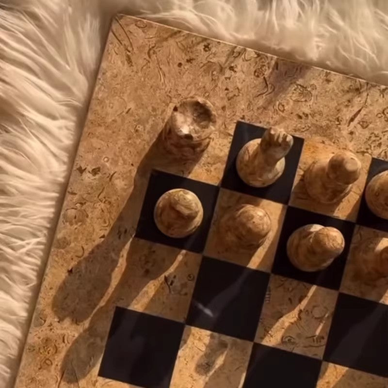 Elegant Marble Chess Set
