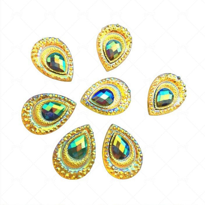 Glittering drop appliqués Bowlift