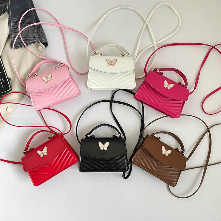 WoChic Mini Handbag with Elegant Butterfly Accent Bowlift