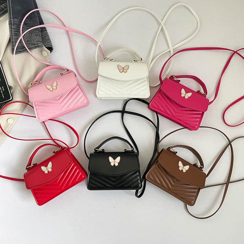 WoChic Mini Handbag with Elegant Butterfly Accent Bowlift