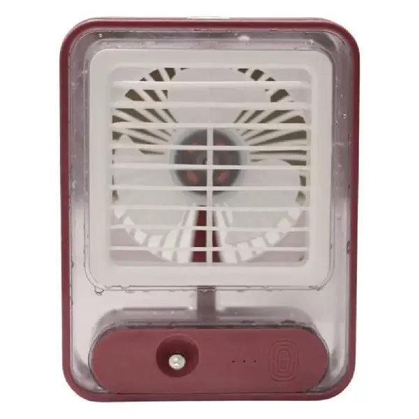 Unisex one size compact USB microclimate cooler and whisper-quiet table fan with transparent water tank and adjustable louver Bowlift