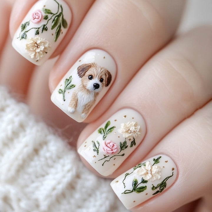Decorative Pet-Themed Nail Art Bowlift