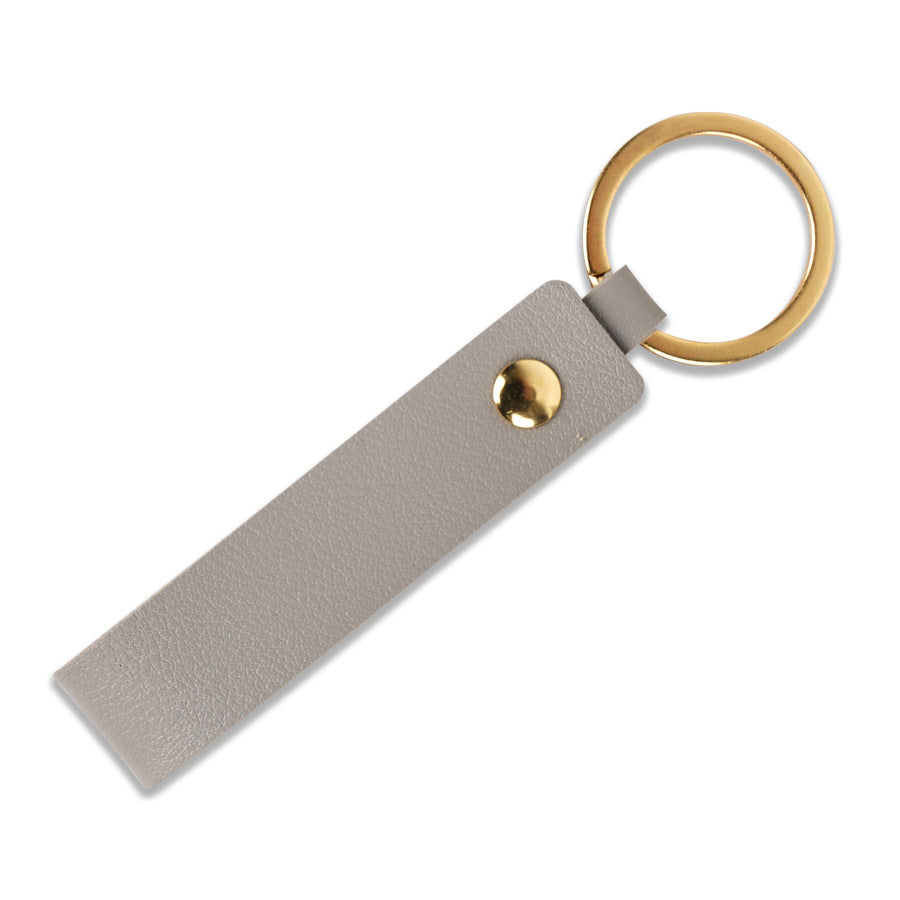 Unisex keychain made of high-quality artificial leather with practical loop Bowlift