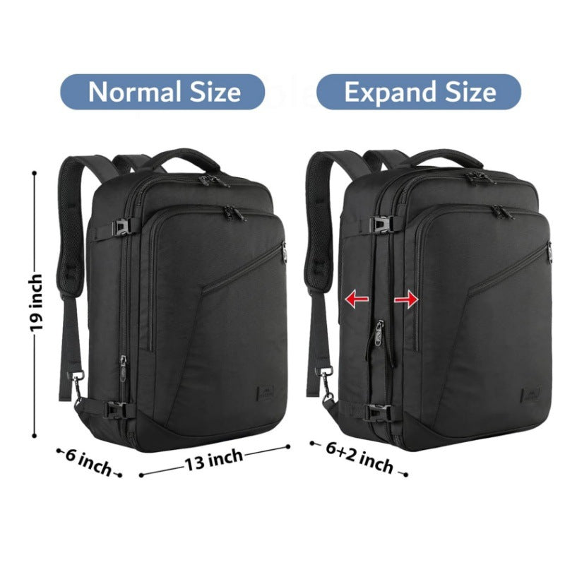Multifunctional travel backpack with integrated storage compartments and ergonomic design Bowlift