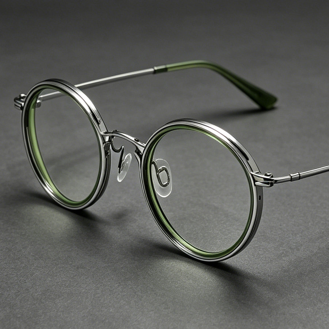 Fashionable Round Frame Glasses Bowlift